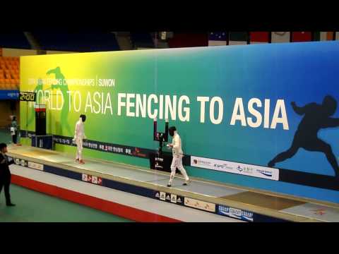 14.07.04 T04 - SAKAMOTO Keisuke(JPN) vs ALEKSANDROV roman(UZB)-Suwon Asia Fencing Ch.ME. BY UnTouche