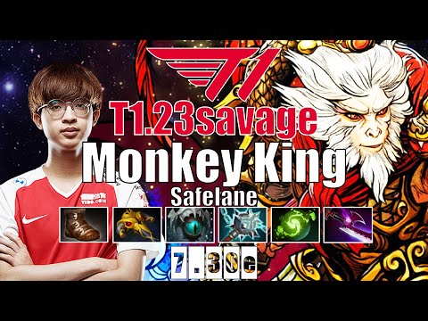 Monkey King Safelane | T1.23savage | 16 KILLS MONSTER CARRY SUPER IMBA | 7.30e Gameplay Highlights