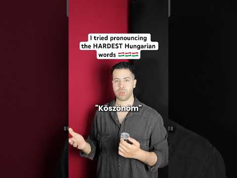 I tried the HARDEST Hungarian words 🇭🇺 (Hungarian challenge) #hungarian #funny #languages