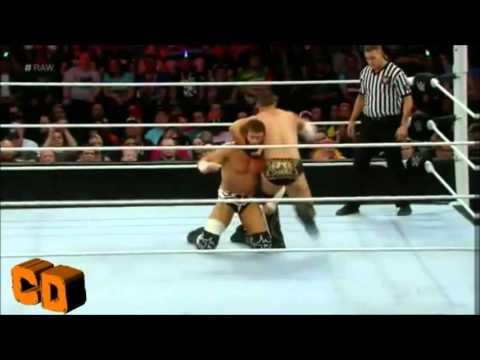 Zack Ryder vs The Miz Raw 4/4/16 Highlights