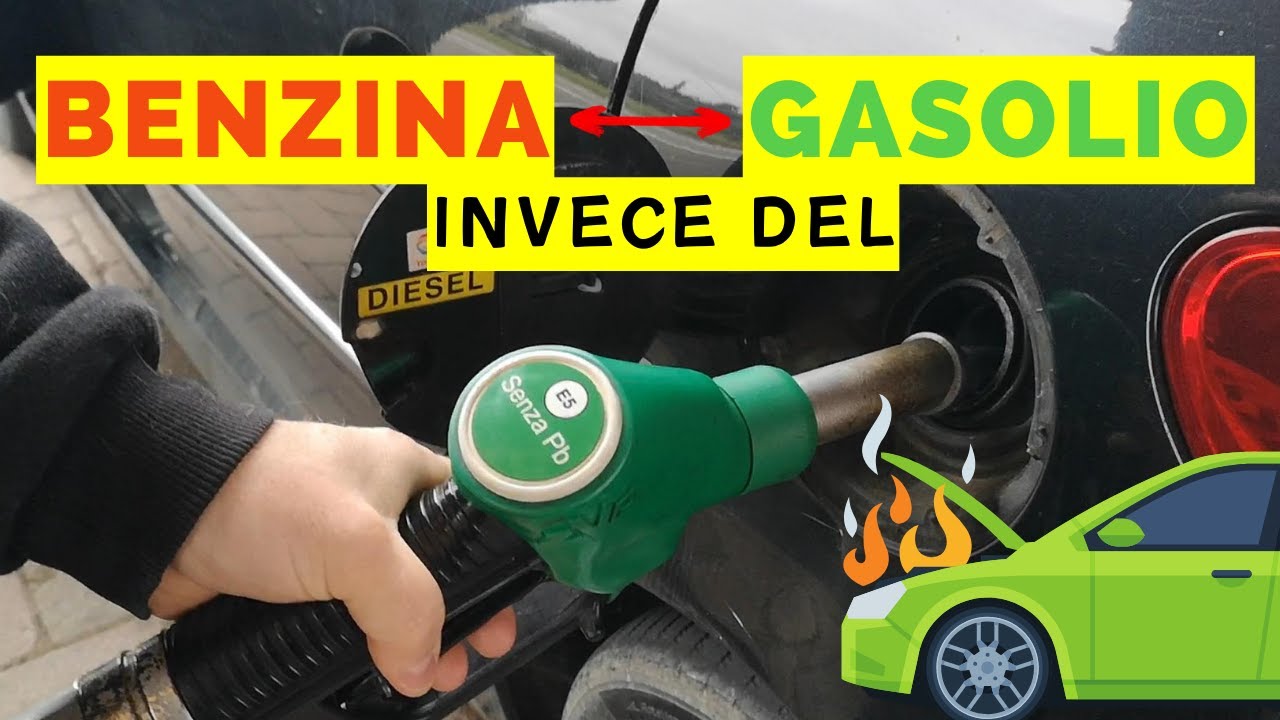 BENZINA al posto del GASOLIO: cosa succede all'AUTO?