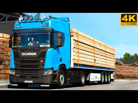 [G29] ETS2 (4K 60FPS) | PROMODS | SCANIA R500 | KANDALAKSHA 🇷🇺 - MURMANSK 🇷🇺