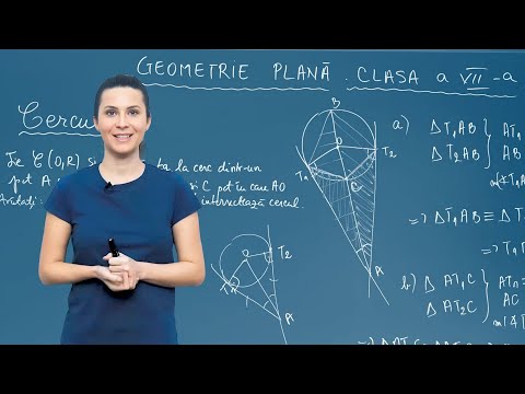 Tangente și secante la cerc în probleme complexe - Clasa a VII-a