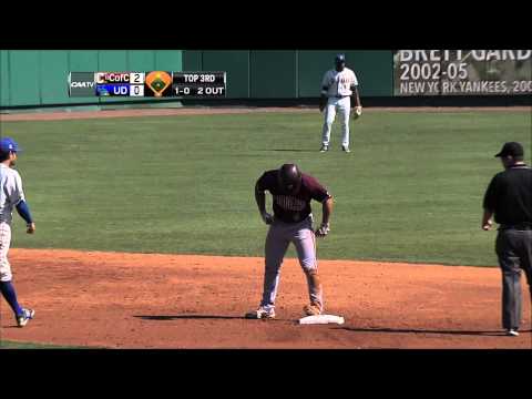 #CAAChamps Baseball Game 9 -- CofC's Carl Wise RBI Double