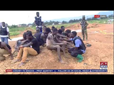 Illegal Mining: NAIMOS destroys eqipment belonging to illegal minersin Kyebi