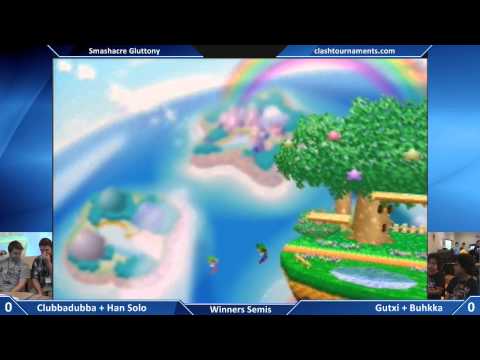 Smashacre Gluttony - Clubbadubba + Han Solo vs Gutxi + Dukkha - Winners Semis - Smash 64