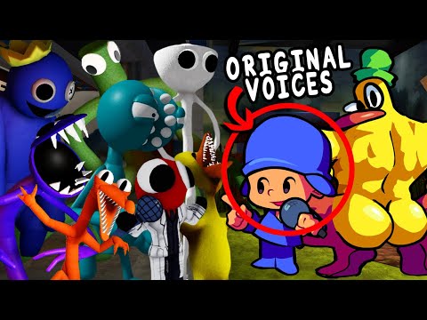 ALL Rainbow Friends VS Pocoyo & Pato (FNF Mod Song)