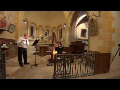 Suite en duo de J CRAS pour flûte et harpe. D.Pannetier A.S.Pannetier.