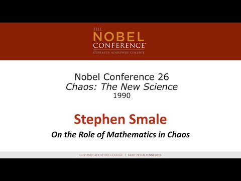 Stephen Smale at Nobel Conference XXVI