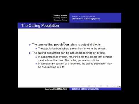 Simulation Modeling 55 Characteristics of Queueing Systems
