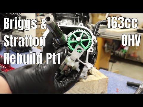 Briggs and Stratton  163cc over head valve engine rebuild Pt. 1