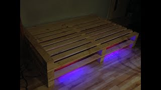 Jak zrobić łóżko z drewna na wzór palet  DIY/ How to make a bed from pallets