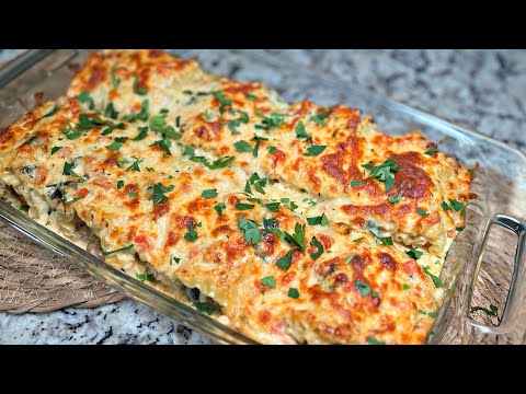 Chicken Alfredo Lasagna Rolls | How To Make Lasagna Rolls