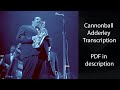 Cannonball Adderley — Dizzy's Business (Eb Saxophone Transcription)
