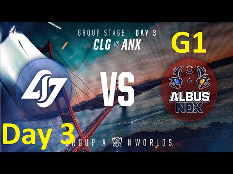CLG vs ANX Game 1 Highlights - 2016 Worlds Group Stage - Day 3