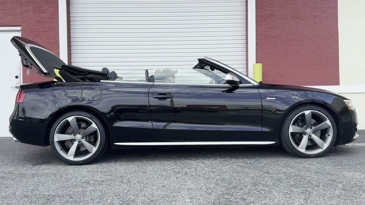 Brilliant Black 2014 Audi S5 Prestige Supercharged V6 Top Operation 03092025