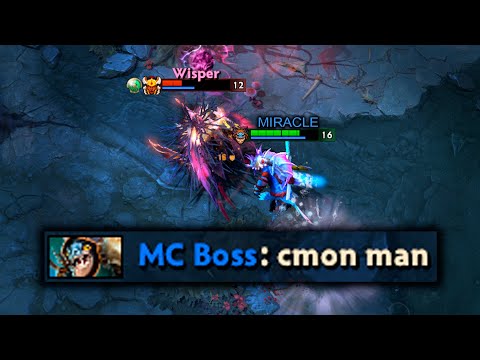 This happens when trying to counter Miracle