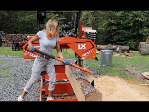 #561 Diamond in The Rough, Ugly Cherry Log turned into Beautiful Lumber, Woodmizer LX 150 Sawmill