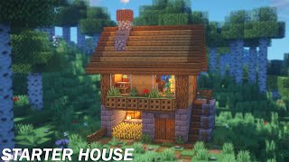 Minecraft: Simple Starter House Tutorial | How to Build a Starter House in Minecraft