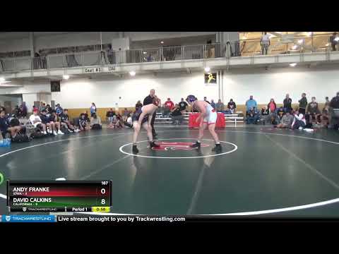187 Lbs Semis & 1st Wrestleback (8 Team) - Andy Franke, Iowa Vs David Calkins, California Ce11