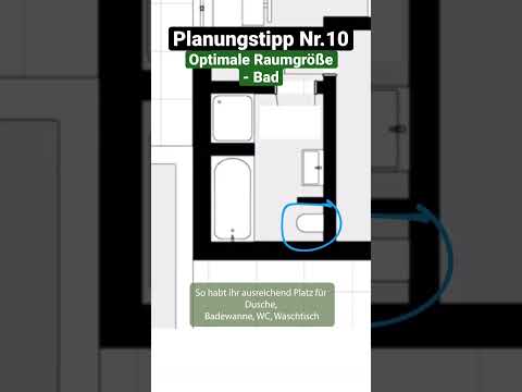 House planning: 7 sqm is the optimal room size for the bathroom
