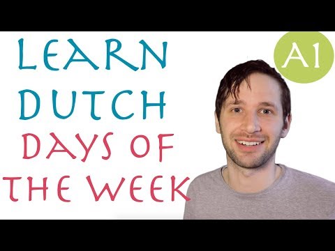 Dutch days of the week: Dutch language lesson