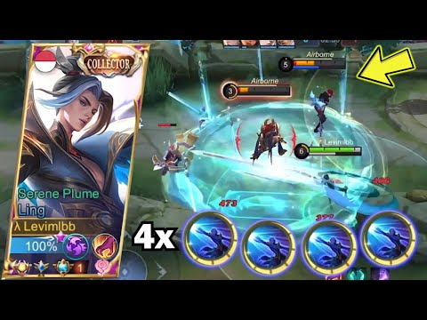 LING FASTHAND 4X COMBO INSANE SPEED DASH IN 1 SEC!! - Mobile Legends