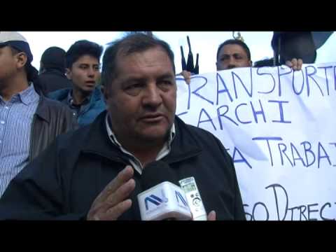 Transporte Pesado Marcha en Tulcán - 17 de junio del 2015