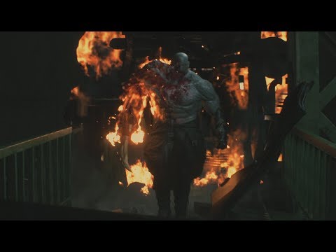 Resident Evil 2 Remake-No Damage Super Tyrant Mr. X BOSS Fight-Hardcore | In The Blink Of An Eye