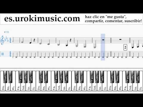Tutorial de Piano (mano derecha) Justin Bieber - Sorry Clases Notas Parte#1 um-i927