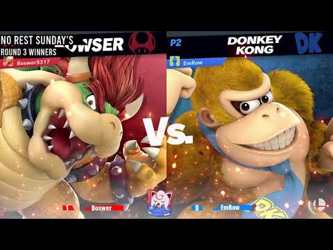 No Rest Sunday's #2 - EmRow (DK) vs Boswer (Bowser) Winners Round 3