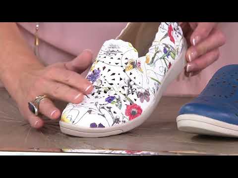 Earth Origins Perforated Slip-on Shoes - Celeste on QVC