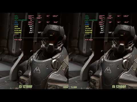 RTX 3050 -  i3 12100f vs i5 12400f  which CPU enough ?