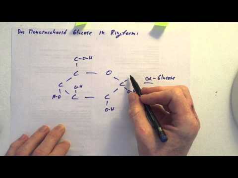 Glucose - Darstellung in der Ringform