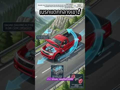 เบรกแตกกลางเขา! รอดได้ถ้าทำทัน #เบนซินดีเซล #automobile #2gd