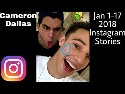 Cameron Dallas Jan 1-17 2018 Instagram Stories