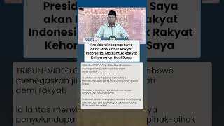 Prabowo Tak Peduli Ditertawakan saat Singgung Kekuatan Asing: Mati untuk Rakyat Kehormatan Bagi Saya