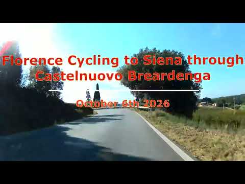 Florence Cycling to Siena through Castelnuovo Berardenga October 6th 2026