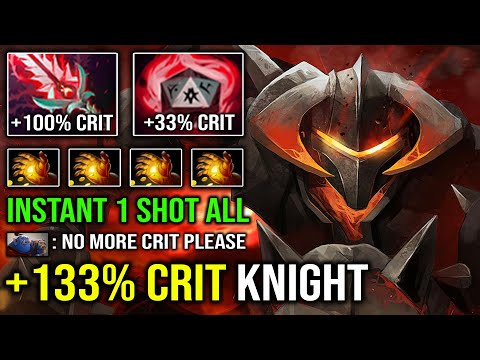 BRUTAL +133% CRIT RATE Instant 1 Shot Chaos Knight with First Item Midas Bloodthorn Build Dota 2