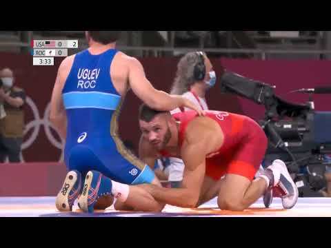 Заур Угуев - Томас Гилман 1/8 финала. #рекомендации #вольнаяборьба #россия #дагестан #борцы