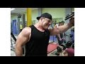 bodybuilder chest schoulders and triceps training Alex Dean road to 115 kg!!