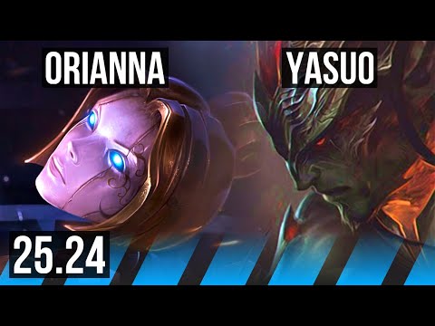 ORIANNA vs YASUO (MID) | Good KDA: 10/1/18 | EUW Master | 25.24