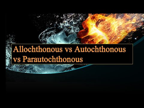 Allochthonous vs Autochthonous vs Parautochthonous | Along With Pronunciation
