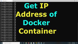 How to get IP Address of a Docker Container