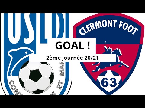Dunkerque - Clermont Foot 63 [1-(1)] GOAL 53' (Yohann Magnin) 2ème journée 2020/21