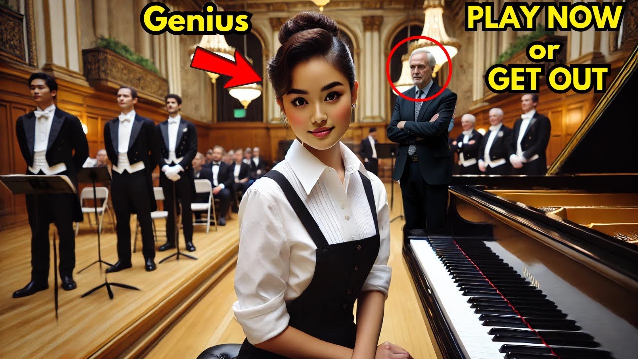 Teacher Forces Filipino Janitor to Play Piano to Mock Her, But Her Genius IQ Leaves Him Speechless
