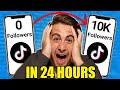 HOW TO GROW 10K FOLLOWERS ON TIKTOK IN 24 HOURS Get Tiktok Followers Fast