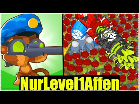 NUR MIT LVL1 AFFEN RUNDE 100 SCHAFFEN! - Bloons td 6 [Deutsch/German]