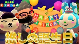 【あつ森】最推しの住民フランソワの誕生日をお祝いしてみた！【あつまれどうぶつの森】