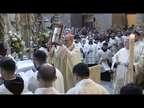 Video Thumbnail: Christians attend Easter mass in Jerusalem's Holy Sepulchre Church | AFP